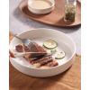 imagefamiware Star 75quot Pasta Bowls Set Salad Bowl Set of 4 Double Reactive Glaze Stackable Ideal for Your Friend for Housewarming Festivals Cappuccino WhiteWhite  Full Glaze Matte