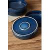 imagefamiware Star 75quot Pasta Bowls Set Salad Bowl Set of 4 Double Reactive Glaze Stackable Ideal for Your Friend for Housewarming Festivals Cappuccino WhiteNebulas Blue