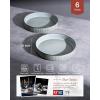 imagefamiware Star 75quot Pasta Bowls Set Salad Bowl Set of 4 Double Reactive Glaze Stackable Ideal for Your Friend for Housewarming Festivals Cappuccino WhiteSmoky Blue