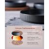 imagefamiware Star 75quot Pasta Bowls Set Salad Bowl Set of 4 Double Reactive Glaze Stackable Ideal for Your Friend for Housewarming Festivals Cappuccino WhiteDark Charcoal  Full Glaze Matte