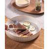 imagefamiware Star 75quot Pasta Bowls Set Salad Bowl Set of 4 Double Reactive Glaze Stackable Ideal for Your Friend for Housewarming Festivals Cappuccino WhiteCappuccino White