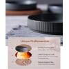 imagefamiware Star 75quot Pasta Bowls Set Salad Bowl Set of 4 Double Reactive Glaze Stackable Ideal for Your Friend for Housewarming Festivals Cappuccino WhiteDark Charcoal  White
