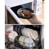 imagefamiware Star 825quot Pasta Bowls Large Dinner Bowls Set of 4 Salad Bowl Plates Shallow Bowls for Eating Matte White Full GlazeDeep Forest