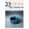 imagefamiware Star Cereal Bowl Set Soup Bowls Set of 6 Double Reactive Glaze Stackable 23 oz Deep Bowls Suitable for Cereal Popcorn Oatmeal Dessert  Dishwasher and Microwave Safe Cappuccino WhiteNebulas Blue