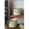 imagefamiware Star Cereal Bowl Set Soup Bowls Set of 6 Double Reactive Glaze Stackable 23 oz Deep Bowls Suitable for Cereal Popcorn Oatmeal Dessert  Dishwasher and Microwave Safe Cappuccino WhiteCappuccino White