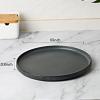imagefamiware Star Dinner Plates for 6 10 inches Plate Set Scratch Resistant Stoneware Dinnerware Kitchen Modern Rustic Serving Dishes Cappuccino WhiteMatte Dark Charcoal