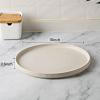 imagefamiware Star Dinner Plates for 6 10 inches Plate Set Scratch Resistant Stoneware Dinnerware Kitchen Modern Rustic Serving Dishes Cappuccino WhiteMatte White