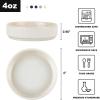 imagefamiware Star Soy Sauce Dish Ceramic Dipping Bowls Set of 6 4 oz Individual Dip Sauce CupsBowlsDishesPlates Small Serving Bowl for Side Dishes Dessert Ice Cream Condiments Sushi  Smoky BlueMatte White