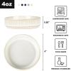 imagefamiware Star Soy Sauce Dish Ceramic Dipping Bowls Set of 6 4 oz Individual Dip Sauce CupsBowlsDishesPlates Small Serving Bowl for Side Dishes Dessert Ice Cream Condiments Sushi  Smoky BlueCappuccino White