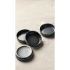 imagefamiware Star Soy Sauce Dish Ceramic Dipping Bowls Set of 6 4 oz Individual Dip Sauce CupsBowlsDishesPlates Small Serving Bowl for Side Dishes Dessert Ice Cream Condiments Sushi  Smoky BlueMatte Dark Charcoal