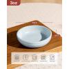 imagefamiware Starlight Soy Sauce Dish Ceramic Dipping Bowls Set of 6 3 oz Individual Dip Sauce CupsBowlsDishesPlates Small Serving Bowl for Side Dishes Dessert Ice Cream Condiment Starry BlueLight Blue