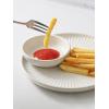 imagefamiware Starlight Soy Sauce Dish Ceramic Dipping Bowls Set of 6 3 oz Individual Dip Sauce CupsBowlsDishesPlates Small Serving Bowl for Side Dishes Dessert Ice Cream Condiment Starry BlueMatte White