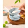 imagefamiware Starlight Soy Sauce Dish Ceramic Dipping Bowls Set of 6 3 oz Individual Dip Sauce CupsBowlsDishesPlates Small Serving Bowl for Side Dishes Dessert Ice Cream Condiment Starry BlueLight Blue