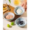 imagefamiware Starlight Soy Sauce Dish Ceramic Dipping Bowls Set of 6 3 oz Individual Dip Sauce CupsBowlsDishesPlates Small Serving Bowl for Side Dishes Dessert Ice Cream Condiment Starry BlueLight Blue