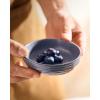 imagefamiware Starlight Soy Sauce Dish Ceramic Dipping Bowls Set of 6 3 oz Individual Dip Sauce CupsBowlsDishesPlates Small Serving Bowl for Side Dishes Dessert Ice Cream Condiment Starry BlueMatte Dark Charcoal