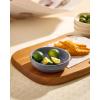 imagefamiware Starlight Soy Sauce Dish Ceramic Dipping Bowls Set of 6 3 oz Individual Dip Sauce CupsBowlsDishesPlates Small Serving Bowl for Side Dishes Dessert Ice Cream Condiment Starry BlueMatte Dark Charcoal