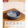 imagefamiware Starlight Soy Sauce Dish Ceramic Dipping Bowls Set of 6 3 oz Individual Dip Sauce CupsBowlsDishesPlates Small Serving Bowl for Side Dishes Dessert Ice Cream Condiment Starry BlueMatte Dark Charcoal