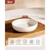 imagefamiware Starlight Soy Sauce Dish Ceramic Dipping Bowls Set of 6 3 oz Individual Dip Sauce CupsBowlsDishesPlates Small Serving Bowl for Side Dishes Dessert Ice Cream Condiment Starry BlueMatte White