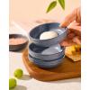 imagefamiware Starlight Soy Sauce Dish Ceramic Dipping Bowls Set of 6 3 oz Individual Dip Sauce CupsBowlsDishesPlates Small Serving Bowl for Side Dishes Dessert Ice Cream Condiment Starry BlueMatte Dark Charcoal