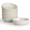 imagefamiware Starlight Soy Sauce Dish Ceramic Dipping Bowls Set of 6 3 oz Individual Dip Sauce CupsBowlsDishesPlates Small Serving Bowl for Side Dishes Dessert Ice Cream Condiment Starry BlueMatte White
