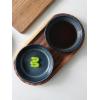 imagefamiware Starlight Soy Sauce Dish Ceramic Dipping Bowls Set of 6 3 oz Individual Dip Sauce CupsBowlsDishesPlates Small Serving Bowl for Side Dishes Dessert Ice Cream Condiment Starry BlueStarry Blue