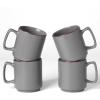 imagefamiware Coffee Mugs Set of 4 Nebula 14oz Coffee Mugs Ceramic Cup Set with Handle for Latte Tea Milk Cappuccino Cocoa MulticolorDark Gray