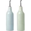 imagefamiware Jupiter 16oz Ceramic Olive Oil Dispenser Bottle 1 Piece Oil Dispenser for Kitchen with Stainless Steel Pourers Suitable for Storage Vinegar Soy Sauce Coffee Syrup Light PinkLight Blue and Light Green