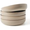 imagefamiware Milkyway 33 oz Bowl Set Pasta Bowls Set of 4 Salad Bowls Perfect for Your Friend for Housewarming Thanksgiving Christmas WhiteCinnamon Brown