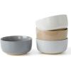 imagefamiware Milkyway Cereal Bowl Soup Bowls for 4 25 Ounce Bowls Set for Kitchen Bowl Set for Cereal Soup Rice Pasta Salad Oatmeal WhiteMulticolor