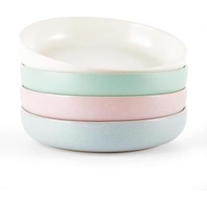 imagefamiware Milkyway 33 oz Bowl Set Pasta Bowls Set of 4 Salad Bowls Perfect for Your Friend for Housewarming Thanksgiving Christmas WhiteMatte Multicolor