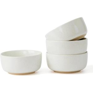 imagefamiware Milkyway Cereal Bowl Soup Bowls for 4 25 Ounce Bowls Set for Kitchen Bowl Set for Cereal Soup Rice Pasta Salad Oatmeal WhiteWhite