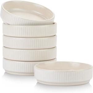 imagefamiware Star Soy Sauce Dish Ceramic Dipping Bowls Set of 6 4 oz Individual Dip Sauce CupsBowlsDishesPlates Small Serving Bowl for Side Dishes Dessert Ice Cream Condiments Sushi  Smoky BlueMatte White