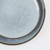 imageFamiware Dinnerware Sets for 4 Ocean Round 12Piece Kitchen Plates and Bowls Sets Microwave and Dishwasher Safe Scratch Resistant Matte BlackBlue