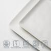 imageFamiware Dinnerware Sets for 4 Ocean Square 12Piece Kitchen Plates and Bowls Sets Microwave and Dishwasher Safe Scratch Resistant Vanilla WhiteMatte White