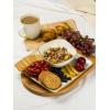 imageFamiware Dinnerware Sets for 4 Ocean Square 12Piece Kitchen Plates and Bowls Sets Microwave and Dishwasher Safe Scratch Resistant Vanilla WhiteVanilla White