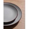 imageFamiware Venus Plates and Bowls Sets 12 Pieces Stoneware Speckled Dinnerware Sets Dishes Set for 4 Microwave and Dishwasher Safe Matte Dark GreyDark Gray