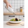 imagefamiware Milkyway 16oz Ceramic Olive Oil Dispenser Bottle Olive Oil and Vinegar Dispenser Bottle Set of 2 with Stainless Steel Pourers Suitable for Storage Vinegar Liquids Dark GrayWhite and Cinnamon Brown