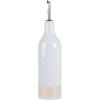 imagefamiware Milkyway 16oz Ceramic Olive Oil Dispenser Bottle Olive Oil and Vinegar Dispenser Bottle Set of 2 with Stainless Steel Pourers Suitable for Storage Vinegar Liquids Dark GrayLight Gray