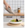 imagefamiware Milkyway 16oz Ceramic Olive Oil Dispenser Bottle Olive Oil and Vinegar Dispenser Bottle Set of 2 with Stainless Steel Pourers Suitable for Storage Vinegar Liquids Dark GrayCinnamon Brown