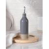 imagefamiware Milkyway 16oz Ceramic Olive Oil Dispenser Bottle Olive Oil and Vinegar Dispenser Bottle Set of 2 with Stainless Steel Pourers Suitable for Storage Vinegar Liquids Dark GrayDark Gray