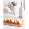 imagefamiware Milkyway 16oz Ceramic Olive Oil Dispenser Bottle Olive Oil and Vinegar Dispenser Bottle Set of 2 with Stainless Steel Pourers Suitable for Storage Vinegar Liquids Dark GrayWhite