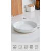 imagefamiware Saturn 4 Pieces Pasta Bowls Set 875 inch Salad Bowls Stackable Large Capacity Perfect for Your Friend for Housewarming Thanksgiving Cinnamon BrownWhite