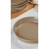 imagefamiware Saturn 4 Pieces Pasta Bowls Set 875 inch Salad Bowls Stackable Large Capacity Perfect for Your Friend for Housewarming Thanksgiving Cinnamon BrownCinnamon Brown
