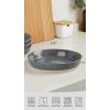 imagefamiware Saturn 4 Pieces Pasta Bowls Set 875 inch Salad Bowls Stackable Large Capacity Perfect for Your Friend for Housewarming Thanksgiving Cinnamon BrownDark Gray