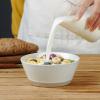 imagefamiware Saturn 4 Pieces Pasta Bowls Set 875 inch Salad Bowls Stackable Large Capacity Perfect for Your Friend for Housewarming Thanksgiving Cinnamon BrownWhite
