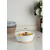 imagefamiware Saturn 4 Pieces Pasta Bowls Set 875 inch Salad Bowls Stackable Large Capacity Perfect for Your Friend for Housewarming Thanksgiving Cinnamon BrownMulticolor