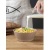imagefamiware Saturn 4 Pieces Pasta Bowls Set 875 inch Salad Bowls Stackable Large Capacity Perfect for Your Friend for Housewarming Thanksgiving Cinnamon BrownCinnamon Brown