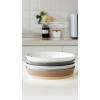 imagefamiware Saturn 4 Pieces Pasta Bowls Set 875 inch Salad Bowls Stackable Large Capacity Perfect for Your Friend for Housewarming Thanksgiving Cinnamon BrownMulticolor