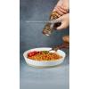 imagefamiware Saturn 4 Pieces Pasta Bowls Set 875 inch Salad Bowls Stackable Large Capacity Perfect for Your Friend for Housewarming Thanksgiving Cinnamon BrownWhite