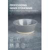 imagefamiware Saturn 4 Pieces Pasta Bowls Set 875 inch Salad Bowls Stackable Large Capacity Perfect for Your Friend for Housewarming Thanksgiving Cinnamon BrownDark Gray